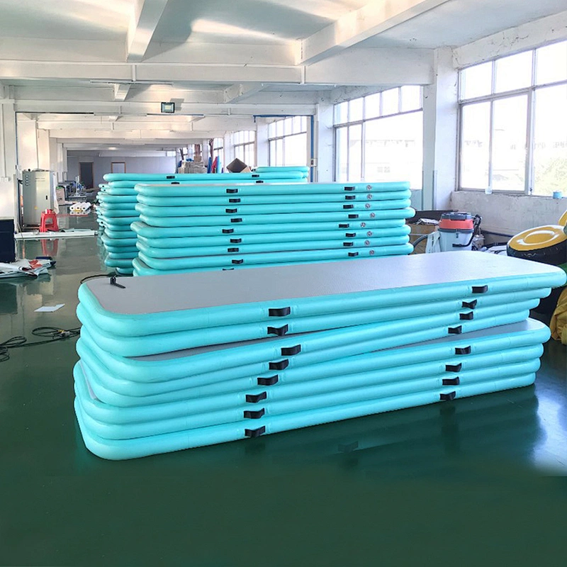 Custom made color and size cheap inflatable air tracks matte , gymnastics mats for home use