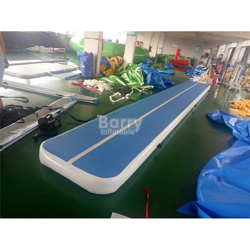 Buy Barry Factory Prices 8M Gymnastics Air Training Track Mat Inflatable Air Tumble Track Pro With Air Pump