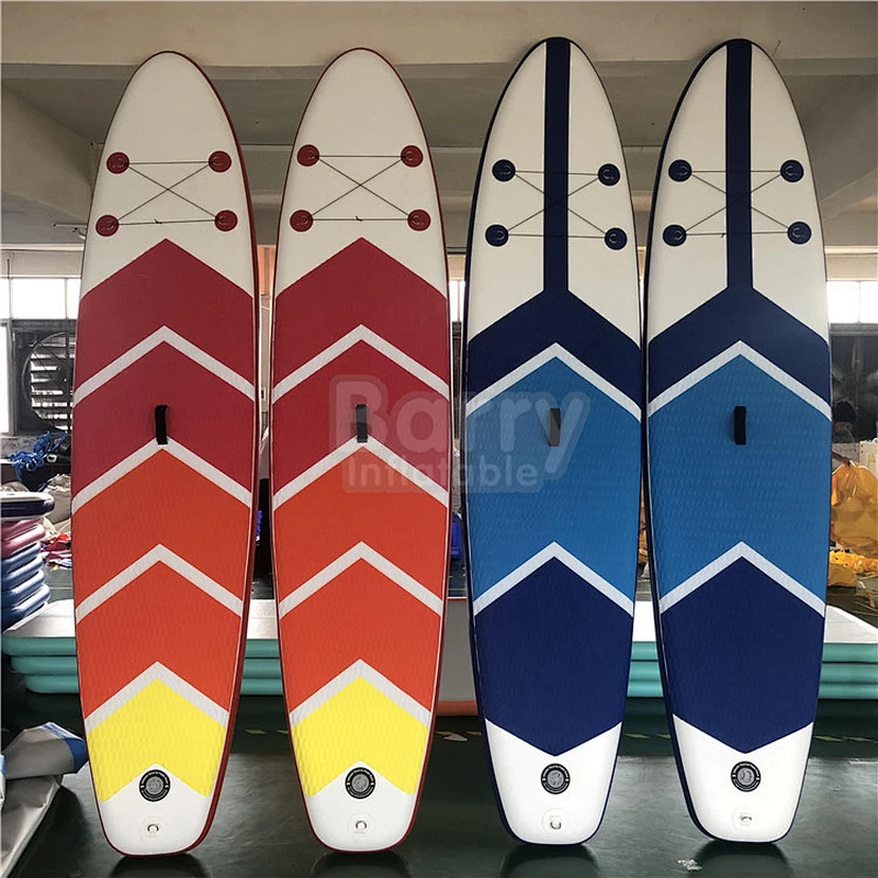 11'32'' 6'' Drop Stitch and PVC Inflatable Stand up Paddle Board traveling Board with fin, Leash, Repairing kit