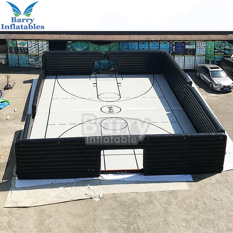 Drop Stitch Fabric Material Inflatable Game Area Football Field , Airtrack Mat Design for Inflatable Soccer Court for Sale