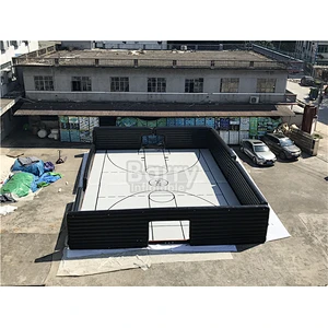Drop Stitch Fabric Material Inflatable Game Area Football Field , Airtrack Mat Design for Inflatable Soccer Court for Sale