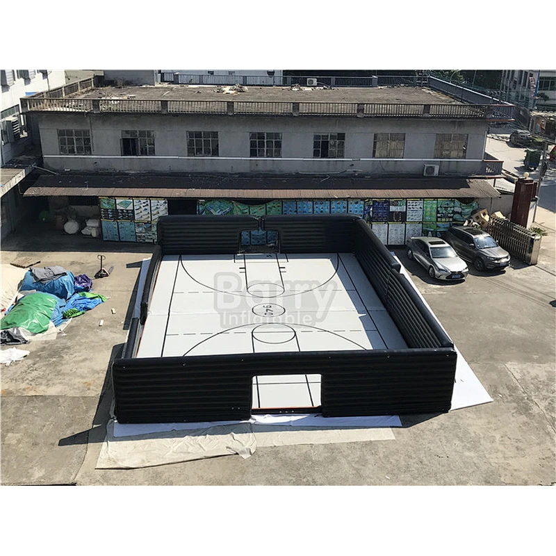 Drop Stitch Fabric Material Inflatable Game Area Football Field , Airtrack Mat Design for Inflatable Soccer Court for Sale