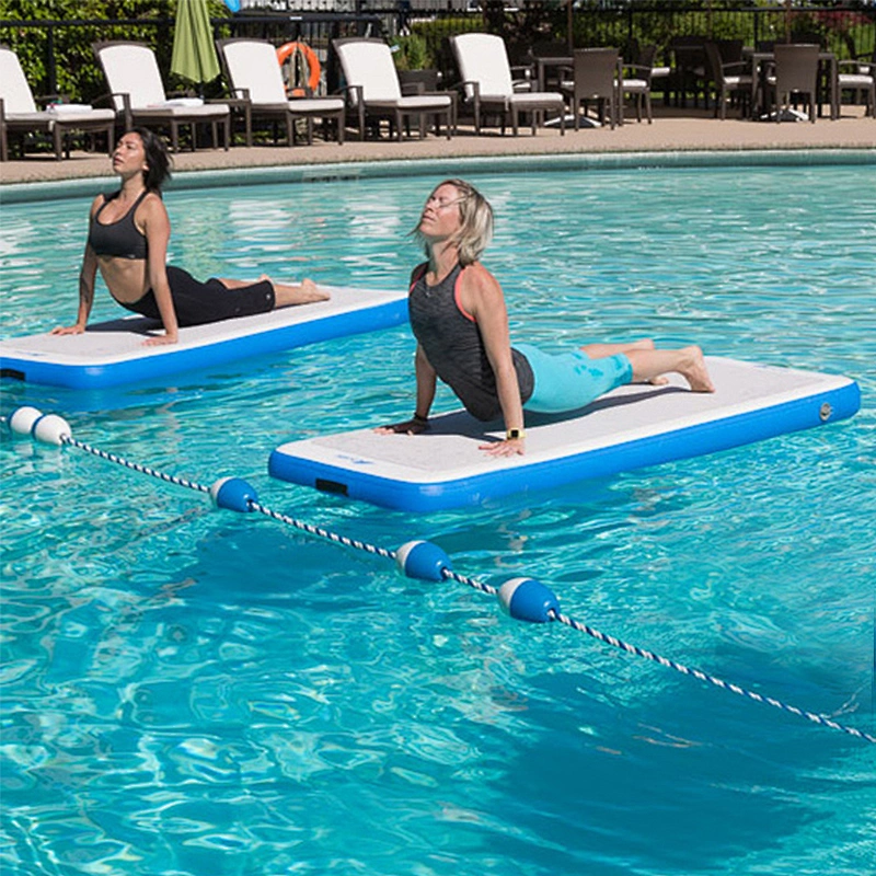 Durable cheap inflatable floating pool yoga board fitness mats  , inflatable yoga mat on water