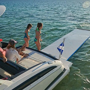 BBQ Party Fishing Floating Mat Inflatable Deck Water Raft Water Platform