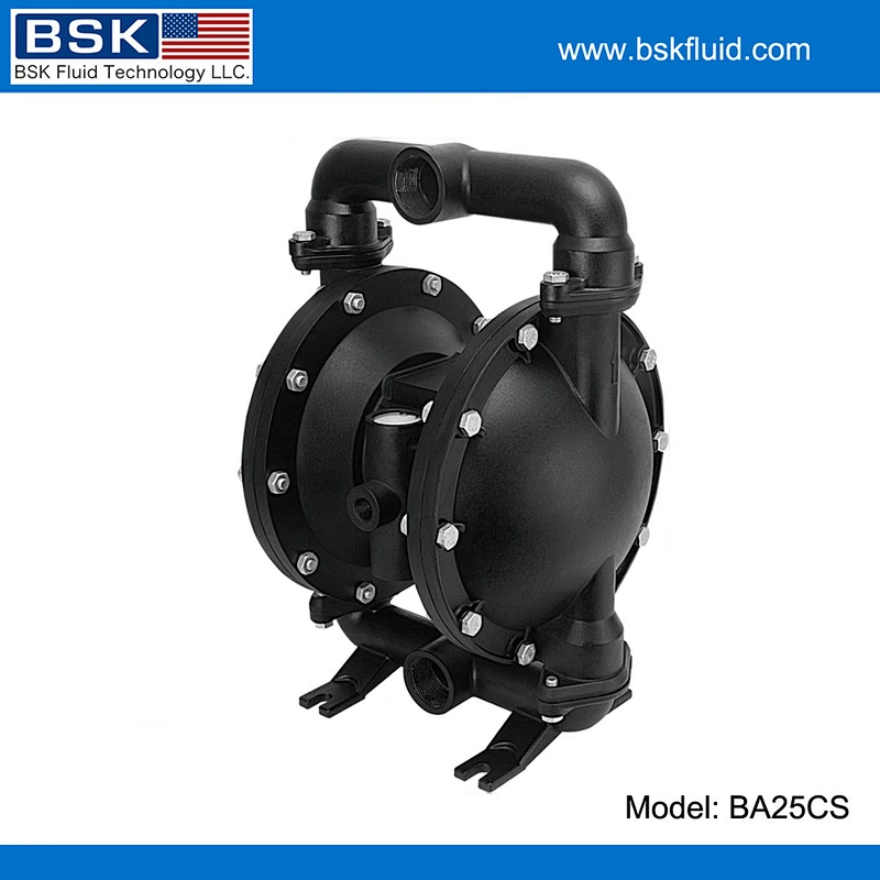 1 inch carbon steel pipe BSK air pneumatic small diaphragm pump