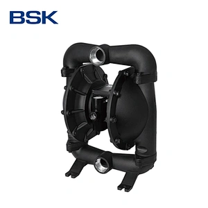 Custom aluminum alloy 2 inch BSP thread pneumatic double air diaphragm pump for paint filling machine