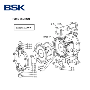 Aluminum alloy automatic miniature double pneumatic diaphragm pump air pumps