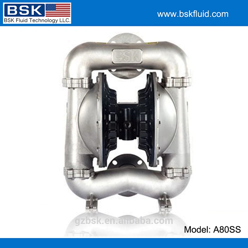 3 inch flange liquid inlet and out let santonprene stainless steel pneumatic diaphragm large flow pumps