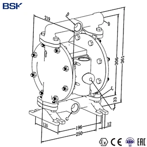 booster air diaphragm pump for filter press machinery