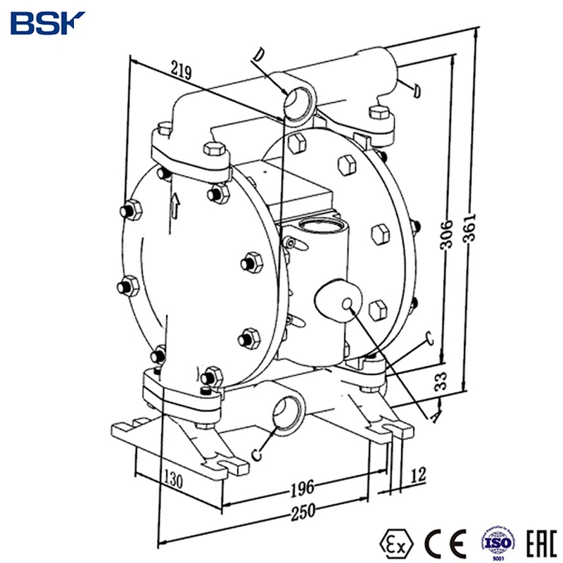 booster air diaphragm pump for filter press machinery