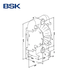 High Flow rate 903 lpm Pneumatic Diaphragm Air Reciprocating Paint Transfer Pump