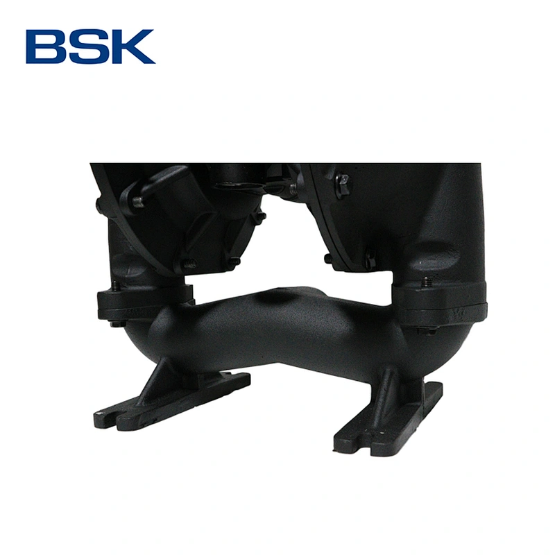 Cast iron housing material self-priming type 667 lpm flow rate air operated pneumatic membrane pumps