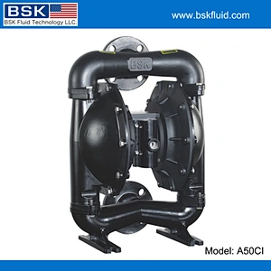 BSK cast iron 2 inch compressed air double membrane pump