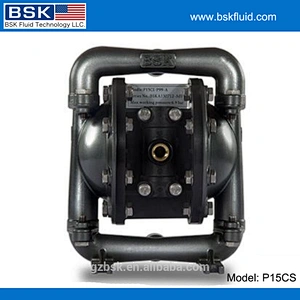 Alkaline corrosive liquid pumping pneumatic diaphragm pump