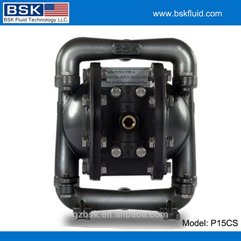 Alkaline corrosive liquid pumping pneumatic diaphragm pump