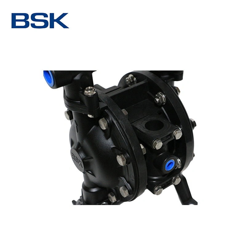 Aluminum alloy small half inch pumps 45.3lpm flow rate air operated double ptfe diaphragm pump