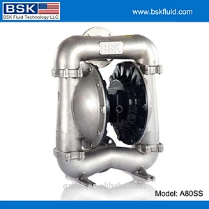 AODDP stainless steel cast iron Telfon acid pump, 1041L/min Aluminum air diaphragm pump cast iron pneumatic