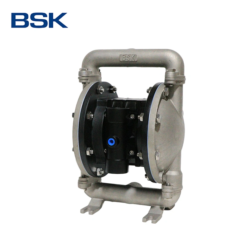 Stainless steel #316 fda standard compressed air double pneumatic diaphragm pumps with ptfe membrane