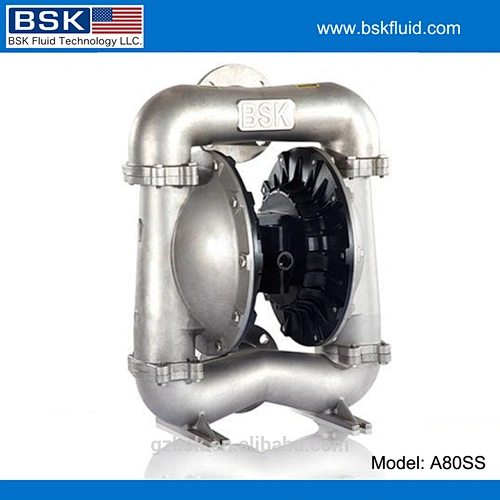 3 inch flange liquid inlet and out let santonprene stainless steel pneumatic diaphragm large flow pumps