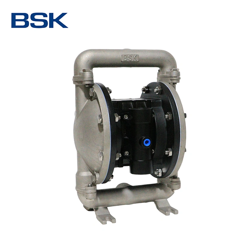 Custom 25mm stainless steel ptfe diaphragm twin membrane pump for pharmaceutical chemical factory