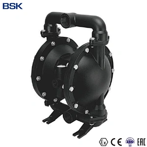 1.5 inch BSK carbon steel iron air operated pneumatic PTFE diaphragm pumps