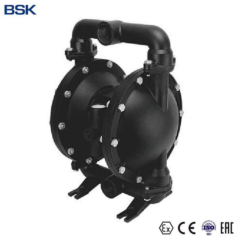 1.5 inch BSK carbon steel iron air operated pneumatic PTFE diaphragm pumps