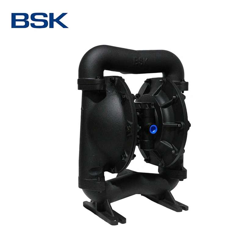 BSK POM seat material anti corrosive pneumatic reciprocating duplex diaphragm pump for chemical