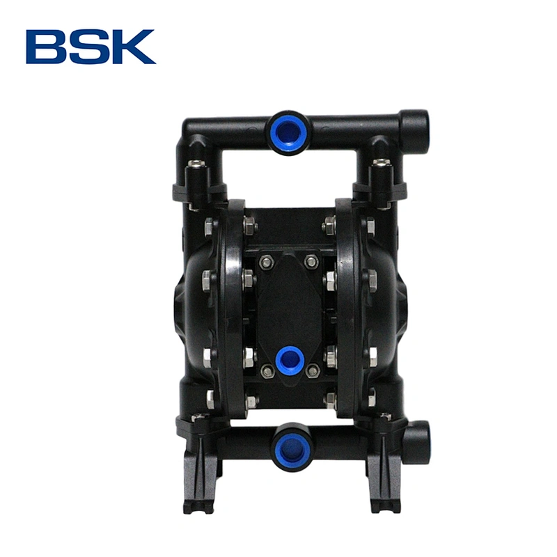 1/2 inch aluminum alloy double micro pneumatic air operated diaphragm pump