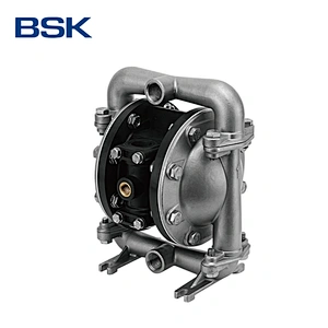 6.9Bar air pressure 1 inch plastic chemical acid liquid pneumatic double diaphragm pump