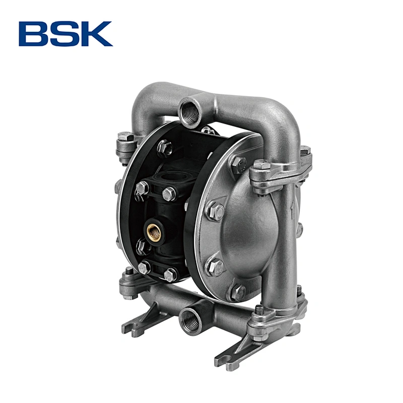 6.9Bar air pressure 1 inch plastic chemical acid liquid pneumatic double diaphragm pump