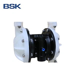 BSK 1 inch PP pipe chemical and acid liquid resistance air driven pneumatic diaphragm pump