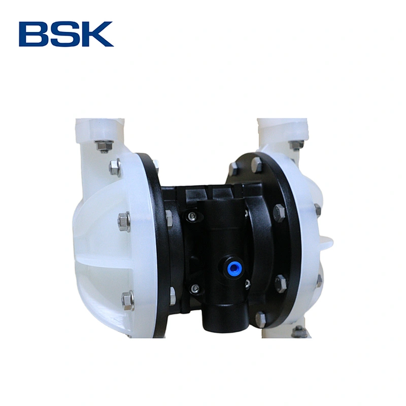 BSK 1 inch PP pipe chemical and acid liquid resistance air driven pneumatic diaphragm pump