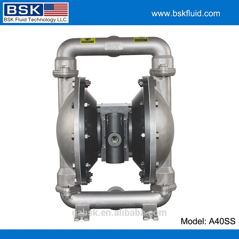 1.5inch 316 stainess steel double chamber air operated diaphragm pumps