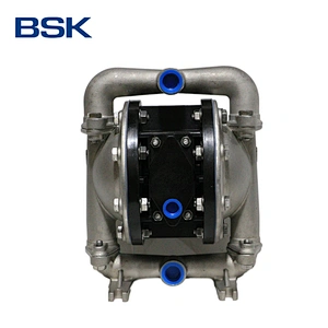 Wholesale 45.3lpm low flow rate #316 stainless steel material chemical industry pumps ptfe compressed air diaphragm pump