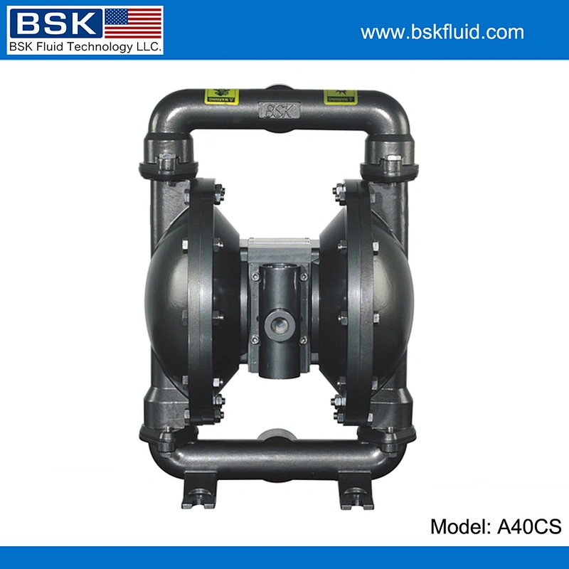 1.5 inch BSK carbon steel iron air operated pneumatic PTFE diaphragm pumps
