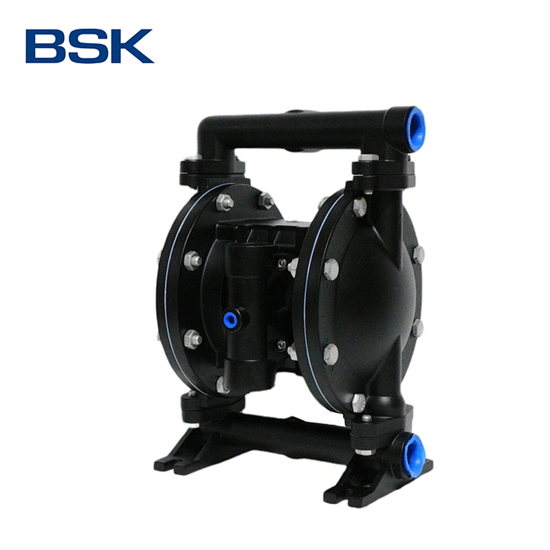 Low energy consumption aluminum alloy sewage transfer santonprene pneumatic double diaphragm pump