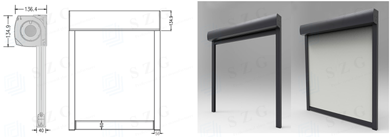 SZG retractable vertical awning