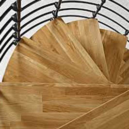 wooden spiral treads-szgbuilding