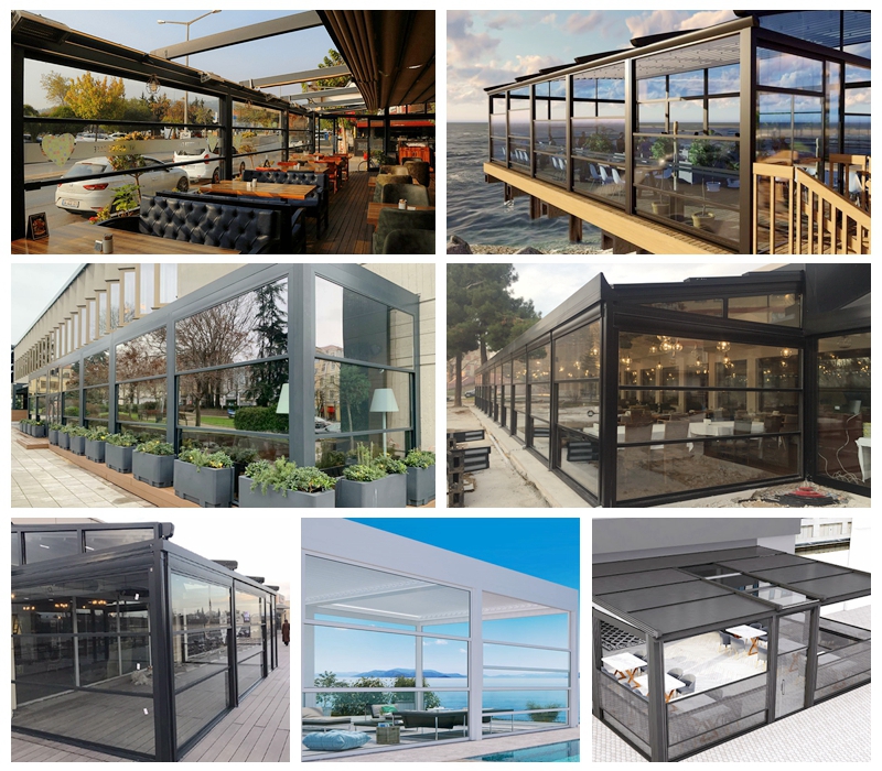 guillotine glass system sunroom-SZGbuilding