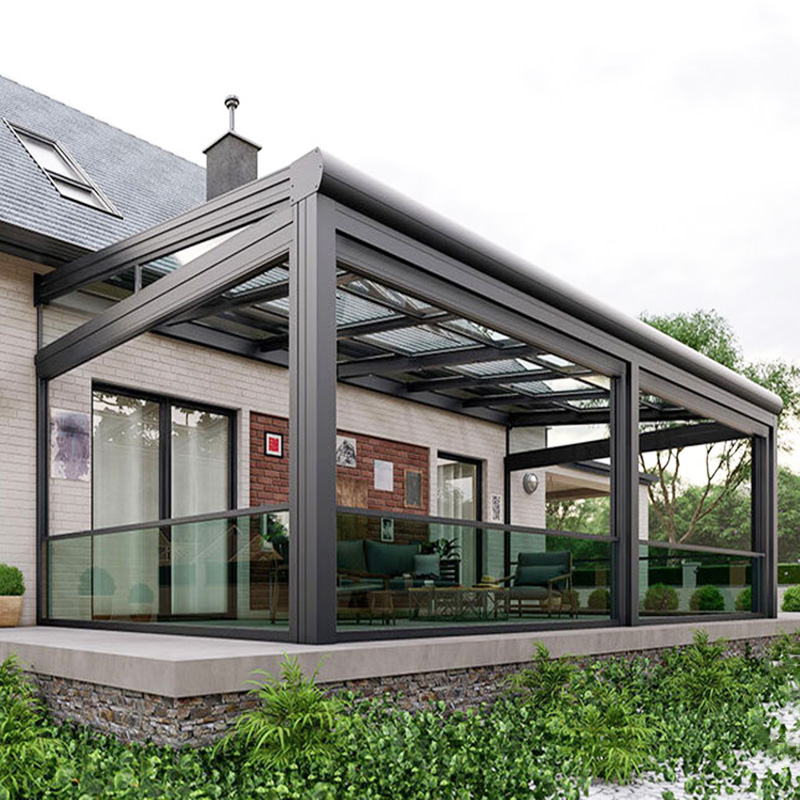 guillotine glass system sunroom-SZGbuilding