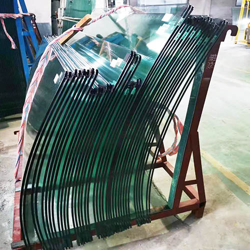 curved tempered glass for stair railing-szgbuilding