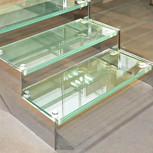 clear laminated glass for stair treads-szgbuilding
