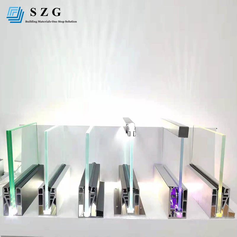aluminium u chanel glass railing-szgbuilding
