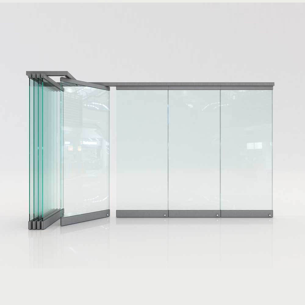 SZG 10mm tempered bi fold glass door