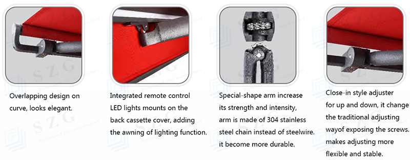 SZG rolling shade awnings benefits