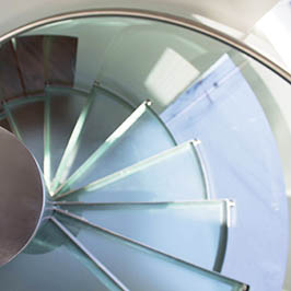 glass spiral treads-szgbuilding