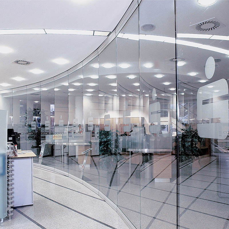 SZG 10mm tempered bi fold glass door
