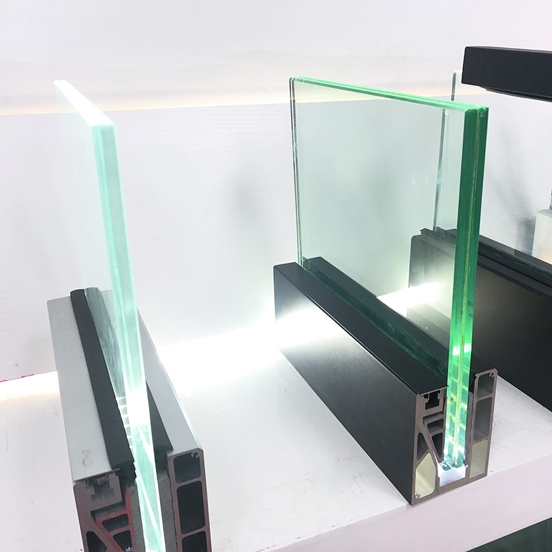 6+6mm laminated glass aluminium u channel railing system-SZGbuilding