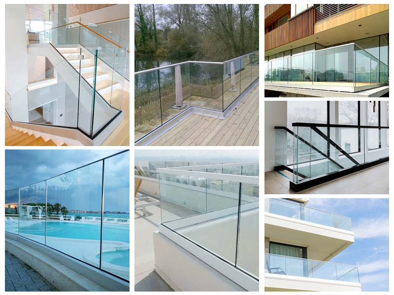 aluminium and 8+8mm laminated glass balustrade-szgbuilding