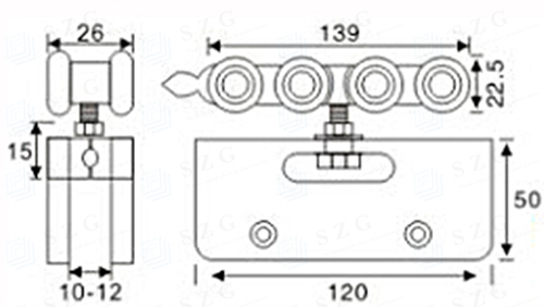 sliding shower door rollers-szgbuilding